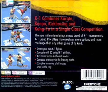 K-1 Grand Prix (US) box cover back